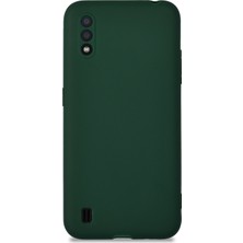 Caseart Samsung Galaxy A01 Kılıf Kamera Korumalı Premier Silikon Kapak - Yeşil