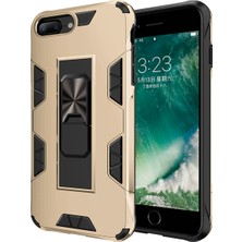 Caseart Apple iPhone 6 Plus Kapak Standlı Mıknatıslı Tank Kılıf - Gold