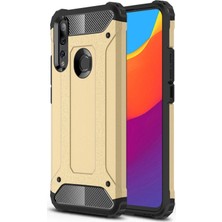 Caseart Huawei Y9 Prime 2019 Kapak Çift Katmanlı Zırh Tank Kılıf - Gold