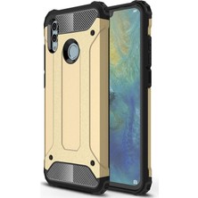 Caseart Huawei P Smart 2019 Kapak Çift Katmanlı Zırh Tank Kılıf - Gold