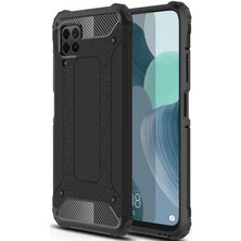 Caseart Huawei P40 Lite Kapak Çift Katmanlı Zırh Tank Kılıf - Siyah