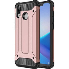 Caseart Huawei Honor 8c Kapak Çift Katmanlı Zırh Tank Kılıf - Rose Gold