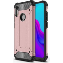 Caseart Huawei Honor 8A Kapak Çift Katmanlı Zırh Tank Kılıf - Rose Gold