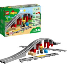 LEGO DUPLO Tren Köprü ve Rayları 10872 - Çocuklar için Oyuncak Yapım Seti (26 Parça)