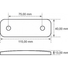 Ledshop Side Marker Lamba 12 - 24 V 9'li LED 5 Adet