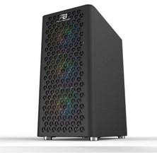 Power Boost VK-M202B USB 3.0 ATX Mesh RGB Fan Siyah Kasa (Psu Yok)