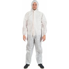 Tek Kulllanımlık Lamineli Kapşonlu 56-60 gr Tulum (Type 5/6 Protective Coverall)