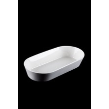 Bianco Perla Porselen Kayık Oval Kase - 32.4 cm
