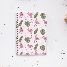 Paytak Moda Flamingo Yaprak Spiral A5 96 Yaprak Çizgisiz Defter PYTKDT055
