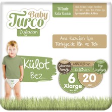 Baby Turco Doğadan Külot Bez 6 Numara Xlarge 20'li