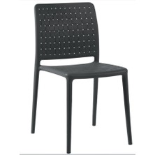 Papatya Fame Sandalye Antrasit - Mutfak Sandalyesi - Kolçaksız