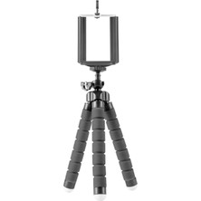 Filonline Süngerli Ahtapot Tripod + Telefon Aparatı Siyah