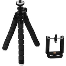 Filonline Süngerli Ahtapot Tripod + Telefon Aparatı Siyah