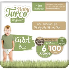Baby Turco Doğadan Külot Bez 6 Numara Xlarge 100'lü