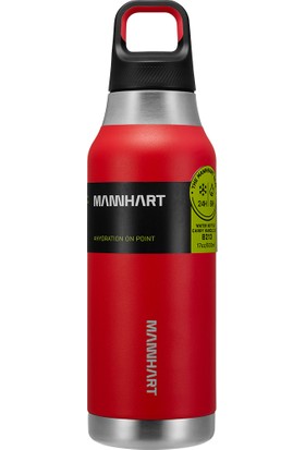 Mannhart by Spigen B213 Sızdırmaz Vakumlu Çift Katmanlı Travel Mug Paslanmaz Çelik Termos 500 ml Hot 6h / Cold 24h Rudolph Red - AHP00353