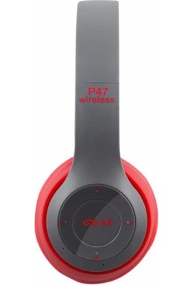 Inter P47 5.0+Edr Wireless Headphones Bluetooth Kulaklık 5.0+EDR-P47-MAVİ