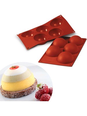 Cesil 5'li Yarım Küre Silikon Kalıp