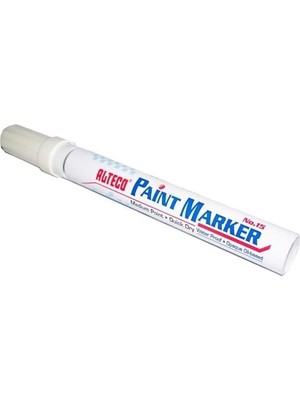 Alteco Yuvarlak Uçlu Marker Kalem Beyaz