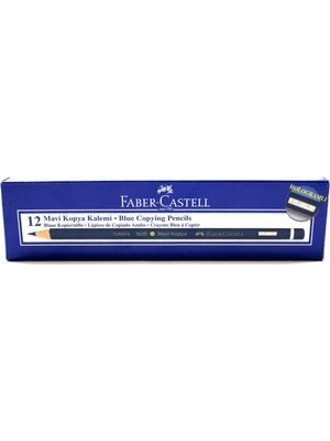 Faber-Castell Mavi Kopya Kalemi 12'li Kutu Yüksek Kaliteli Kurşun Kalemler