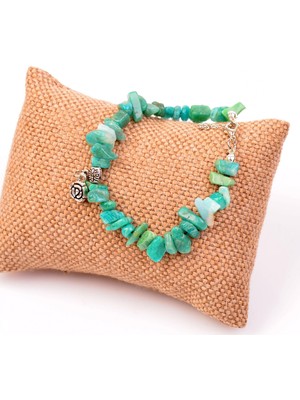 Taş Sandığı Krizopras Taşı Şekilsiz Bileklik