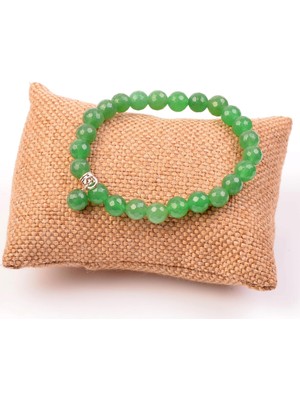 Taş Sandığı Aventurin Taşı Bileklik – 8 mm / Faset Kesim