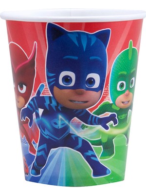 Balonevi Pj Masks Pijamaskeliler Karton Bardak 8'li