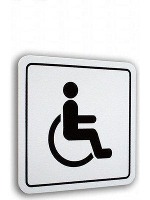 Luna Pvc Elegan Sembol Engelli Wc 12 x 12 cm