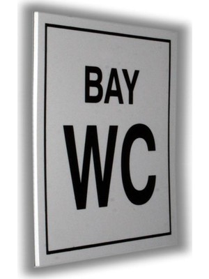 Luna Pvc Tabela Yazı Bay Wc 10 x 10 cm