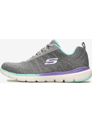 Skechers FLEX APPEAL 3.0 - FAN CRAZE Kadın Gri Spor Ayakkabı - 149008 GYMT