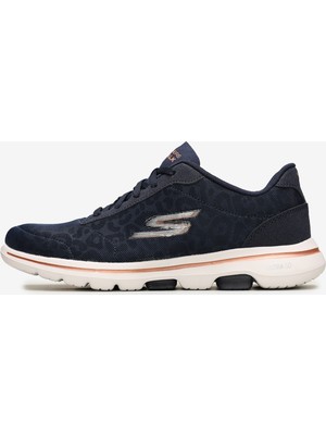 Skechers GO WALK 5 - WİLD Kadın Lacivert Yürüyüş Ayakkabısı - 124029 NVGD