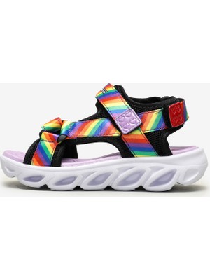 Skechers HYPNO-SPLASH-RAİNBOW LİGHTS Küçük Kız Çocuk Siyah Işıklı Sandalet - 20218N BKMT