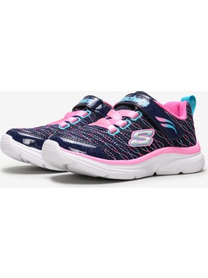 Skechers WAVY LİTES-JUMP N'SPARKLE Küçük Kız Çocuk Lacivert Spor Ayakkabı - 81378N NVPK