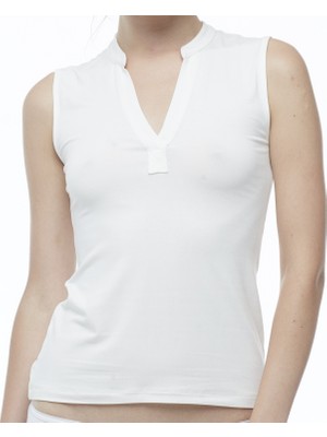 FSM1453 Kadın Modal Body Kolsuz Üst Bluz
