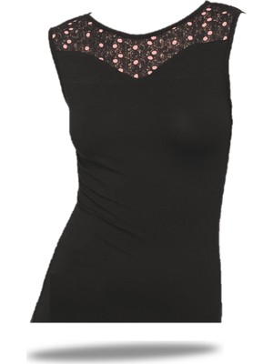 FSM1453 Kadın Modal Body Kolsuz Üst Bluz