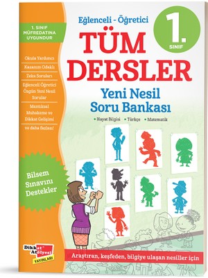Dikkat Atölyesi Yayınları 1. Sınıf Tüm Dersler Soru Bankası Seti – Bilsem ve Zeka Soruları ile Zenginleştirilmiş Eğitim