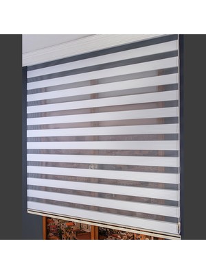 Anıper Zebra Perde Beyaz Kalın Plise Bamboo 70 x 200 cm