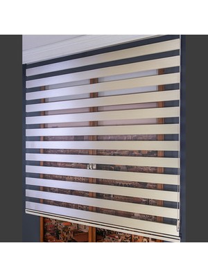 Anıper Zebra Perde Krem Bamboo 70 x 200 cm