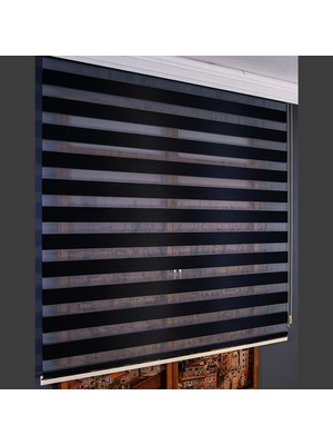 Anıper Zebra Perde Siyah Bamboo 70 x 200 cm