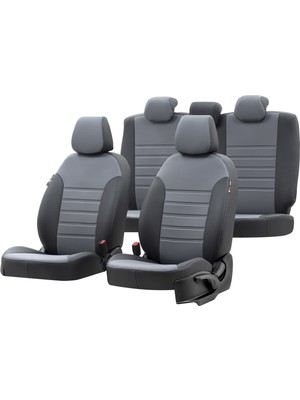 Otom Dacia Dokker 2012-Sonrası 5 Kişi Özel Üretim Koltuk Kılıfı İstanbul Design Füme - Siyah