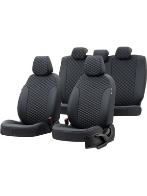 Otom Daihatsu Materia 2007-2010 Özel Üretim Koltuk Kılıfı Tokyo Design Deri Siyah