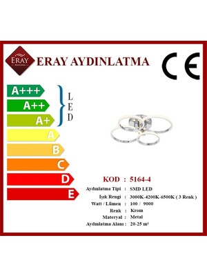 Eray Aydınlatma 5164-4 LED 4 'lü Avize