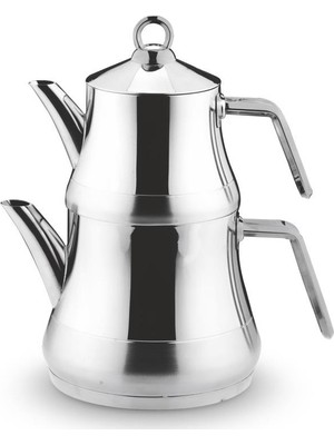 Lines Naz Çelik Çaydanlık Takımı Metal Kulp (Mini Boy)