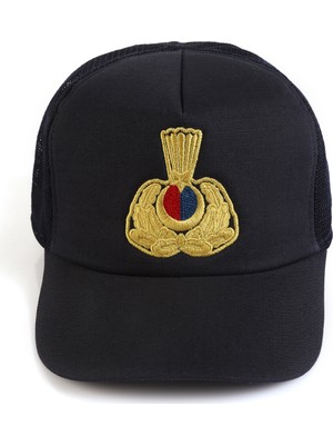 Kordak Asker Kolisi Jandarma Asayiş Lacivert Subay Şapkası - Askeri Kep