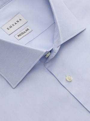 Emnana Açık Mavi Premium Oxford Regular Fit Gömlek