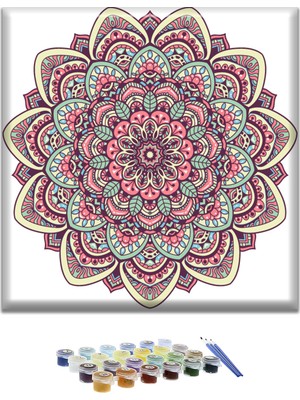 Carmen Sayılarla Mandala Boyama Seti 40 x 40 cm