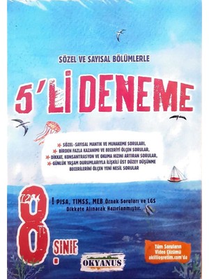 Okyanus Yayınları 8. Sınıf 5'li Deneme