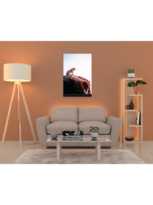 Dekorbi Ayaklı Blok Tablo | Tiger 48×69