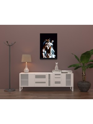 Dekorbi Ayaklı Blok Tablo | Menelaos and Helen 48×69