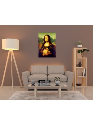 Dekorbi Blok Tablo | Masked Mona Lisa 48×69