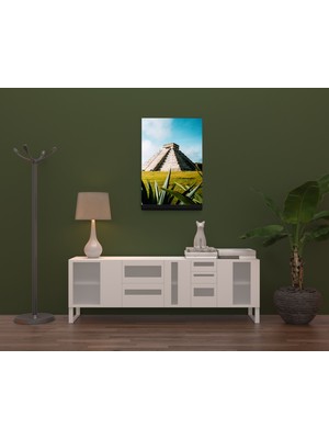 Dekorbi Ayaklı Blok Tablo | Chichén Itzá 48×69